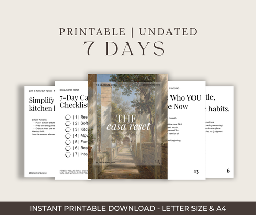 The Casa Reset: A 7-Day Soft Life Rebuild